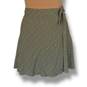 Brandy Melville Olive Wrap Skirt
